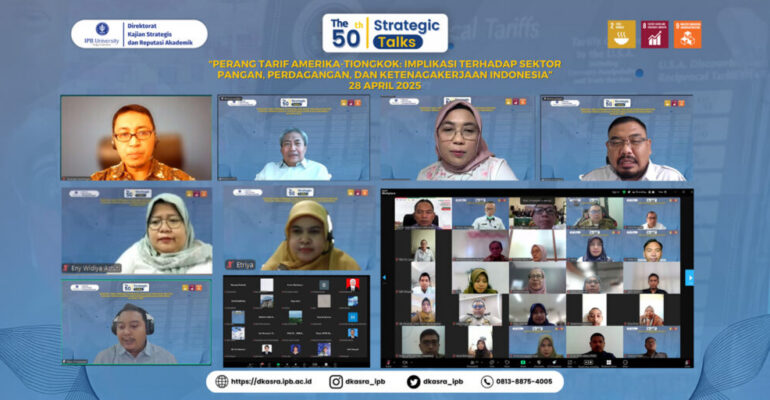 IPB Strategic Talks: Experts Highlight Impact of US-China Trade War on Indonesia’s Food and Labor Sectors
