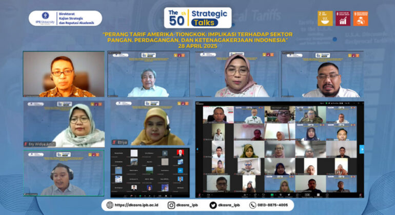 IPB Strategic Talks: Experts Highlight Impact of US-China Trade War on Indonesia’s Food and Labor Sectors