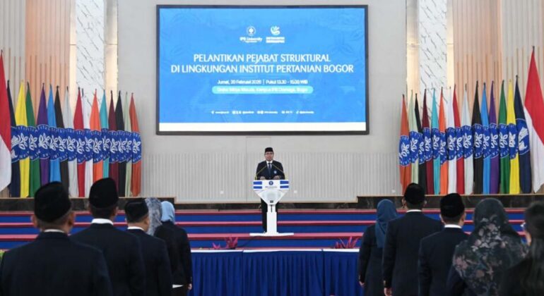 IPB University Strengthens Global Relevance and Competitiveness, Rector Inaugurates 43 New Officials